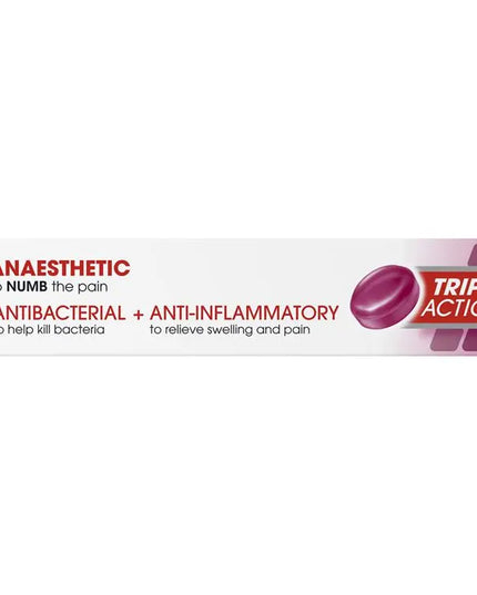 Difflam Plus Anaesthetic Sugar Free Wild Berry 16 Lozenges