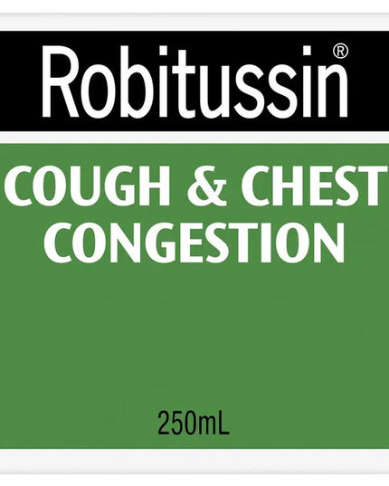Robitussin Cough & Chest Congestion 250ml Exclusive Size