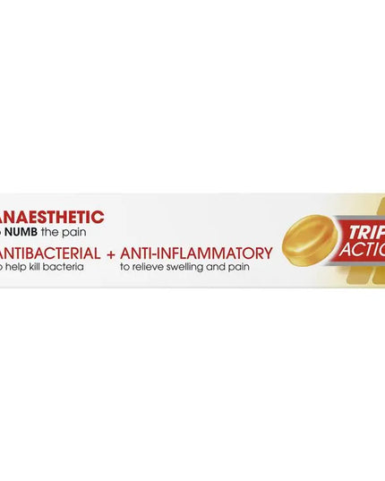 Difflam Plus Anaesthetic Sugar Free Honey And Lemon 16 Lozenges