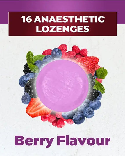 Betadine Sore Throat Lozenges Anaesthetic Berry Flavour 16 Pack