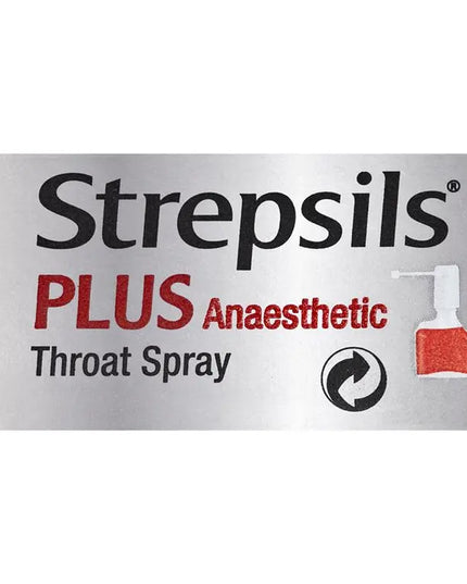 Strepsils Plus Sore Throat Numbing Spray Pain Relief 20ml