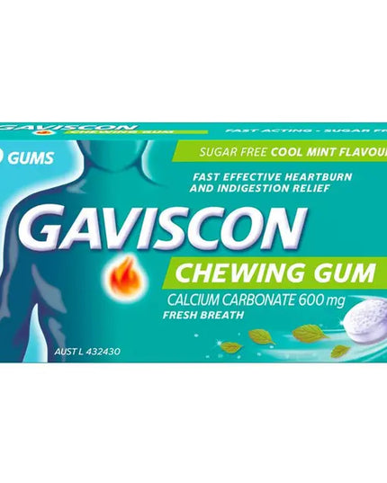 Gaviscon Chewing Gum Cool Mint 10 Gums
