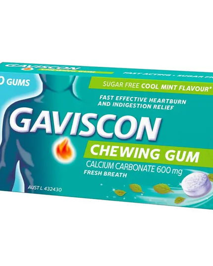 Gaviscon Chewing Gum Cool Mint 20 Gums