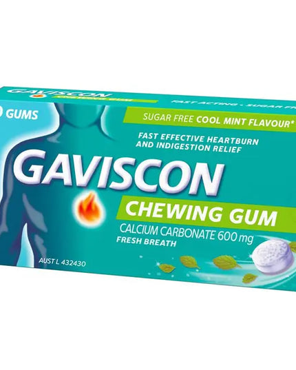 Gaviscon Chewing Gum Cool Mint 10 Gums