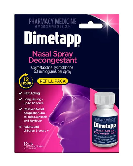 Dimetapp 12 Hour Nasal Spray Refill 20mL