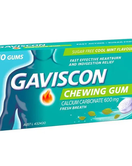 Gaviscon Chewing Gum Cool Mint 10 Gums
