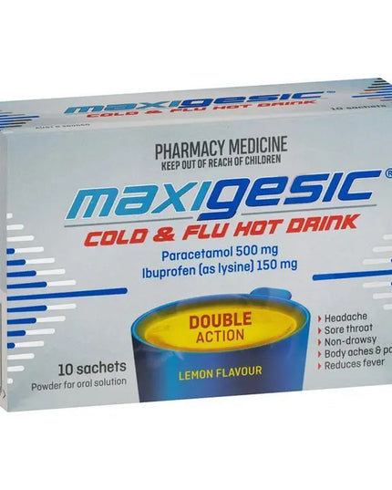 Maxigesic Cold & Flu Hot Drink 10 Sachets