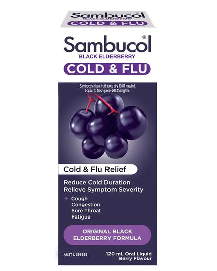 Sambucol Cold & Flu Syrup 120ml
