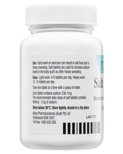 Toppin Salt Tablets 600mg 100 Pack