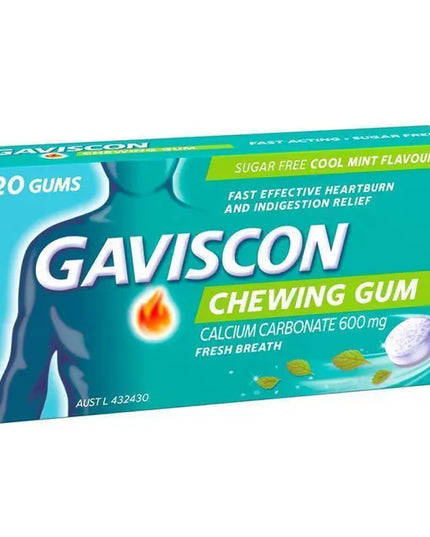 Gaviscon Chewing Gum Cool Mint 20 Gums