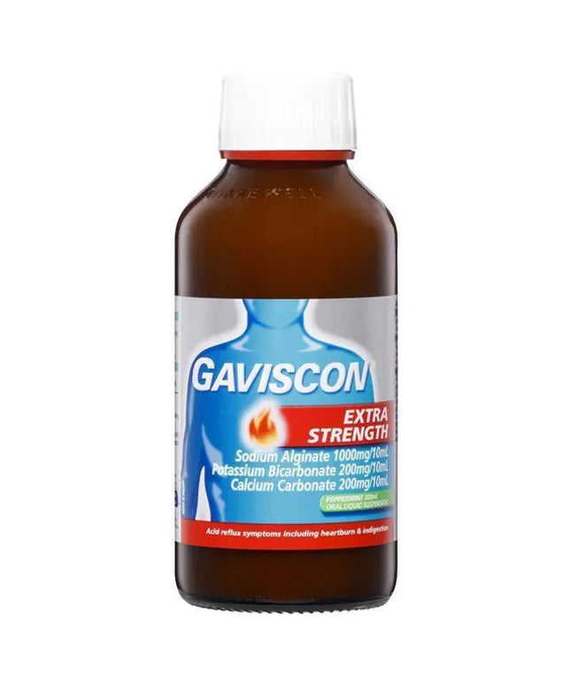 Gaviscon Extra Strength Heartburn And Indigestion Relief Peppermint Flavour 300ml