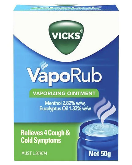 Vicks VapoRub Ointment Decongestant Chest Rub 50g