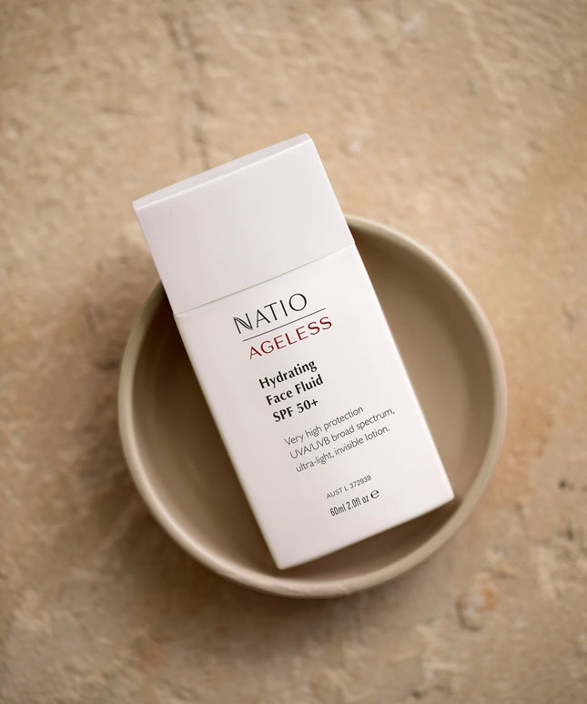 Natio Ageless Hydrating Face Fluid SPF 50+ 60ml