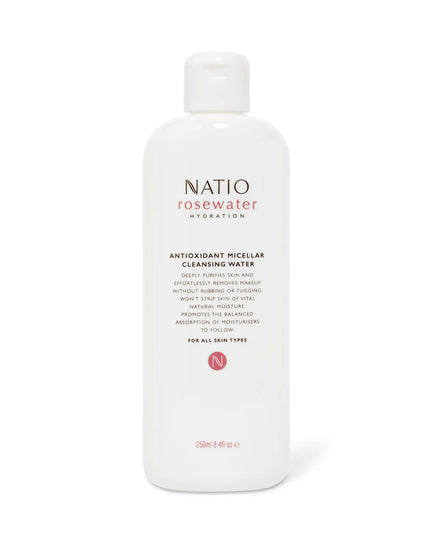 Natio Rosewater Hydration Antioxidant Micellar Cleansing Water 250ml