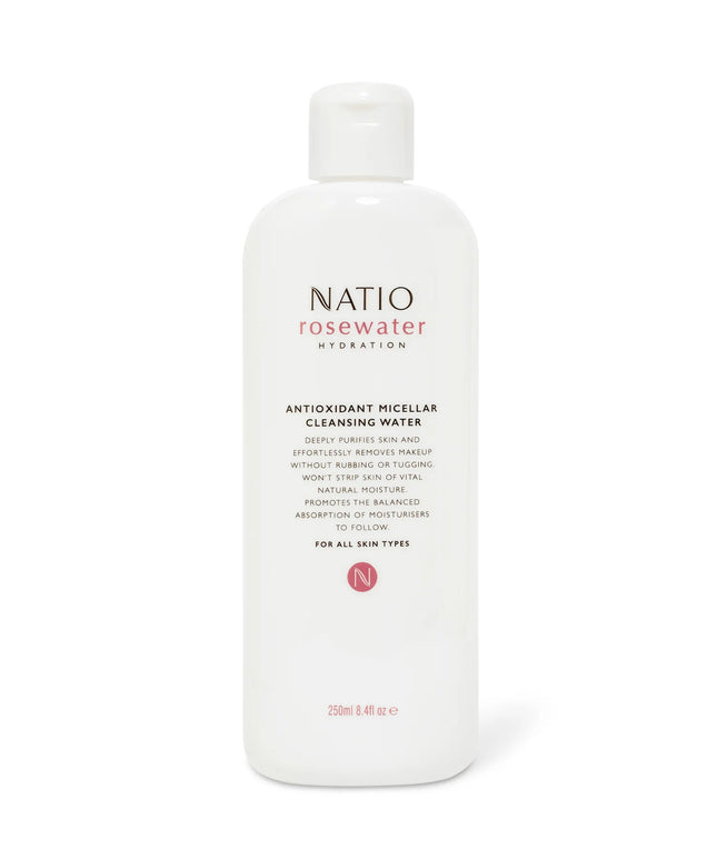 Natio Rosewater Hydration Antioxidant Micellar Cleansing Water 250ml