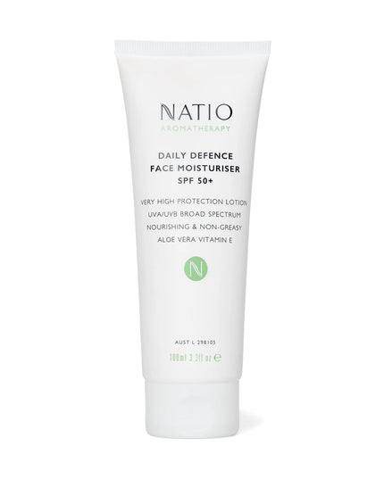 Natio Aromatherapy Daily Defence Face Moisturiser SPF 50+ 100ml