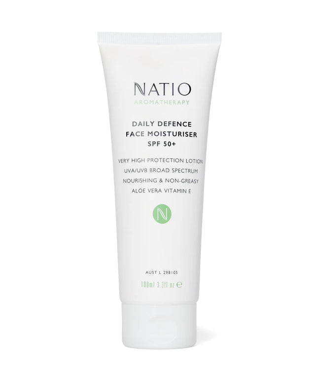 Natio Aromatherapy Daily Defence Face Moisturiser SPF 50+ 100ml