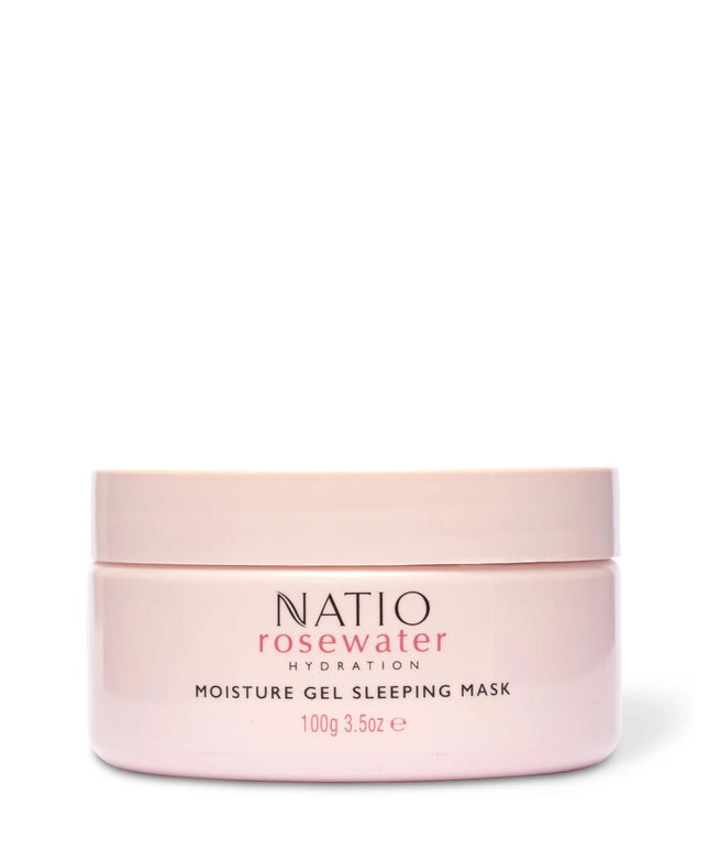 Natio Rosewater Hydration Moisture Gel Sleeping Mask 100g