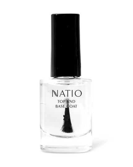 Natio Nail Colour Top and Base Coat 10ml