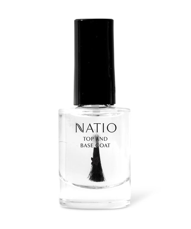Natio Nail Colour Top and Base Coat 10ml