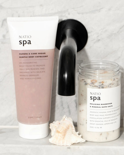 Natio Spa Papaya & Cane Sugar Gentle Body Exfoliant 210ml