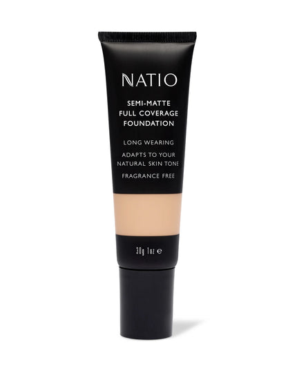 Natio Semi-Matte Full Coverage Foundation Chai 30g