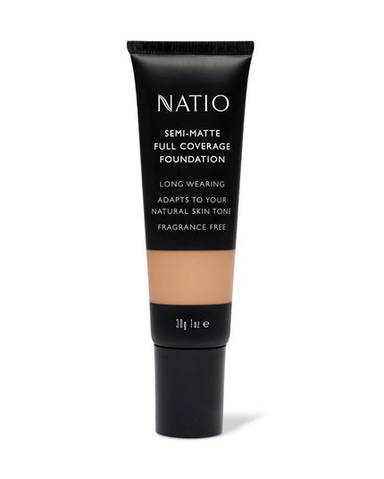 Natio Semi-Matte Full Coverage Foundation Hazelnut 30g