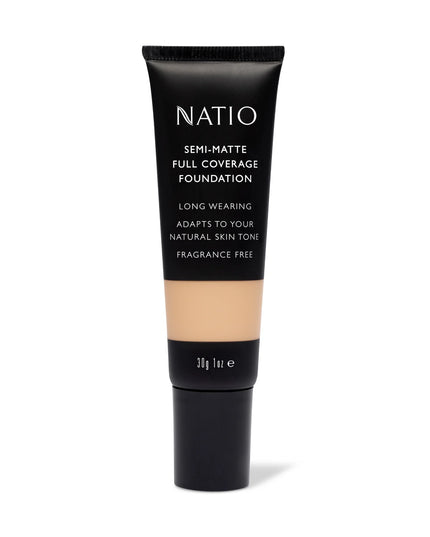 Natio Semi-Matte Full Coverage Foundation Nutmeg 30g