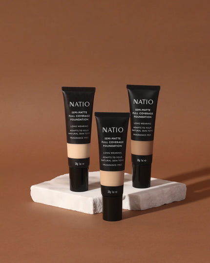 Natio Semi-Matte Full Coverage Foundation Shell  30g