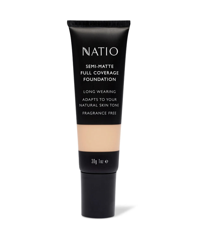 Natio Semi-Matte Full Coverage Foundation Vanilla 30g