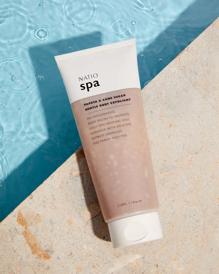 Natio Spa Papaya & Cane Sugar Gentle Body Exfoliant 210ml
