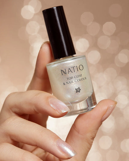 Natio Top Coat & Nail Colour Dazzle 10ml
