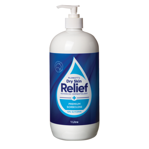Plunketts Plunkett's Dry Skin Relief Premium Sorbolene 1L 0% Glycerin 1 Litre