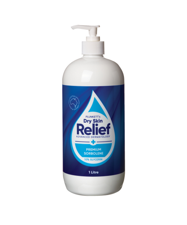 Pharmacy Health Plunketts Plunkett's Dry Skin Relief Premium Sorbolene 1L 0% Glycerin 1 Litre