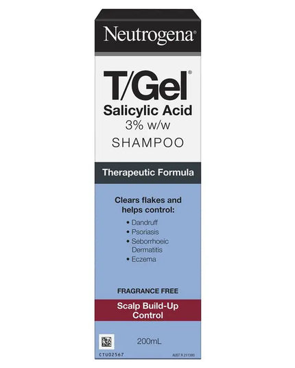 Neutrogena T/Gel Shampoo 200ml - 3% Salicyclic Acid