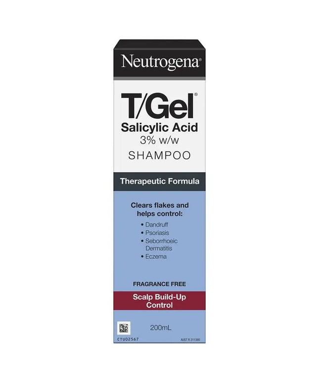 Neutrogena T/Gel Shampoo 200ml - 3% Salicyclic Acid