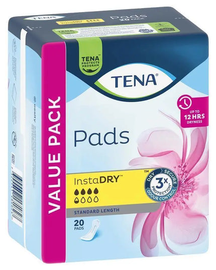TENA Pad Instadry Standard 20 Pack