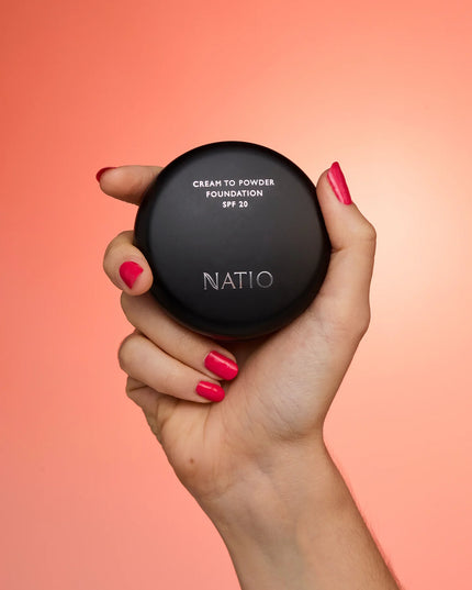 Natio Cream to Powder Foundation SPF 20 Light 9.5g