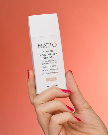 Natio Tinted Moisturiser SPF 50+ Light 50g