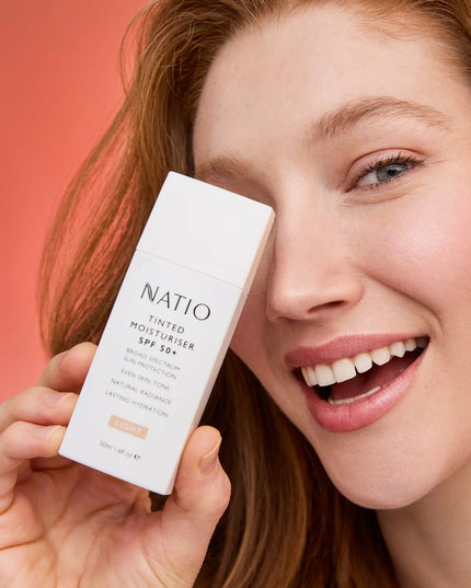 Natio Tinted Moisturiser SPF 50+ Light 50g