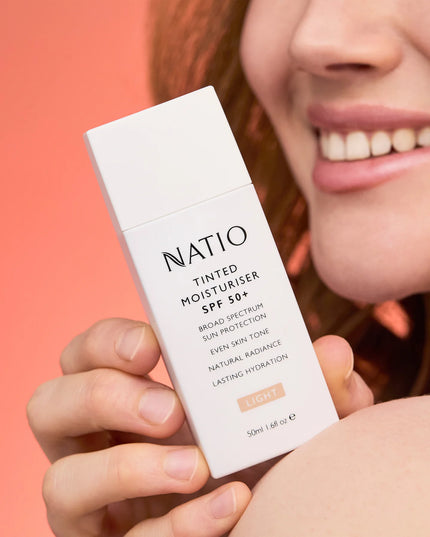 Natio Tinted Moisturiser SPF 50+ Light 50g