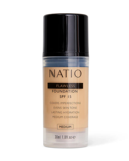 Natio Flawless Foundation SPF 15 Medium 30ml