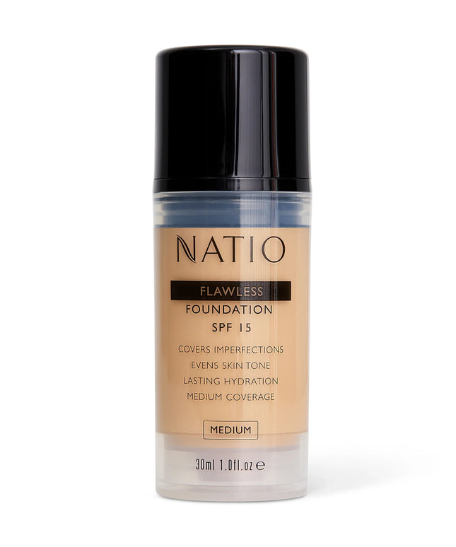Natio Flawless Foundation SPF 15 Medium 30ml