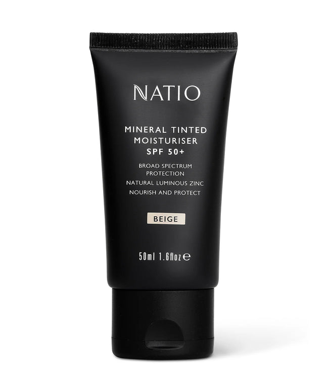 Natio Mineral Tinted Moisturiser SPF 50+ Beige 50ml