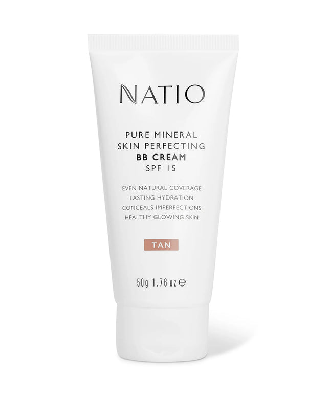 Natio Pure Mineral Skin Perfecting BB Cream SPF 15 Tan 50g