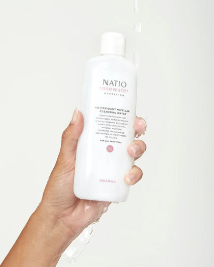 Natio Rosewater Hydration Antioxidant Micellar Cleansing Water 250ml