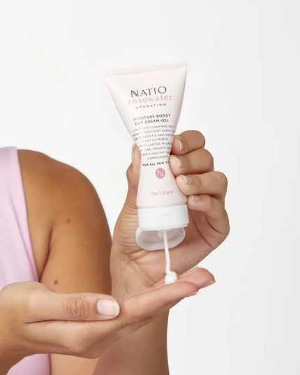 Natio Rosewater Hydration Moisture Boost Day Cream-Gel 75ml