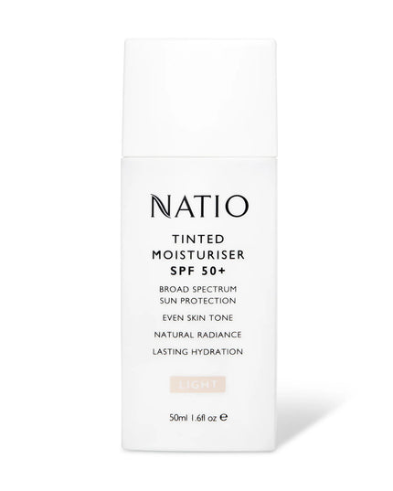 Natio Tinted Moisturiser SPF 50+ Light 50g