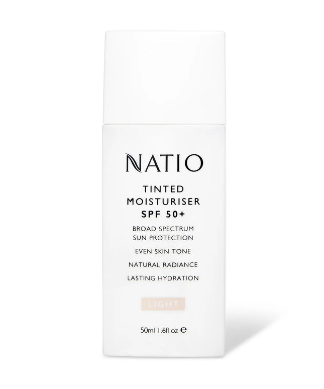 Natio Tinted Moisturiser SPF 50+ Light 50g