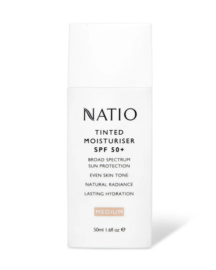 Natio Tinted Moisturiser SPF 50+ Medium 50g